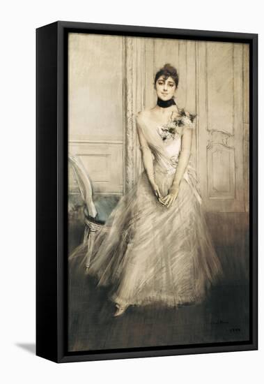 Portrait of Emiliana Concha De Ossa-Giovanni Boldini-Framed Stretched Canvas