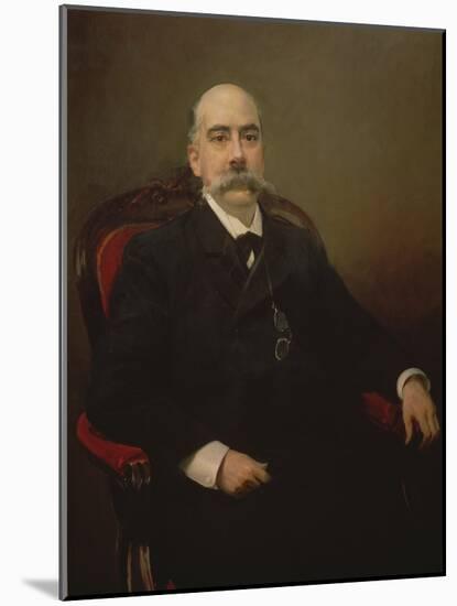Portrait of Emilio Castelar Y Ripoll, Spanish Statesman, Orator and Writer-Joaquin Sorolla y Bastida-Mounted Giclee Print