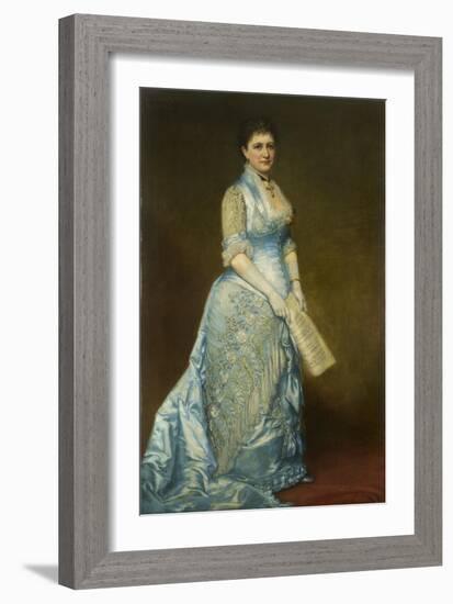 Portrait of Emma Thursby (1845-1931), 1879-George Peter Alexander Healy-Framed Giclee Print