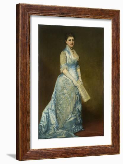 Portrait of Emma Thursby (1845-1931), 1879-George Peter Alexander Healy-Framed Giclee Print