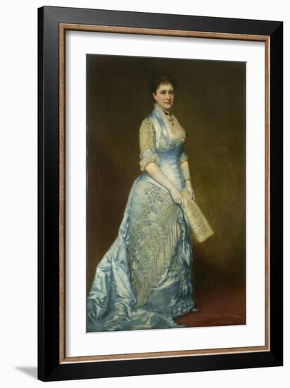 Portrait of Emma Thursby (1845-1931), 1879-George Peter Alexander Healy-Framed Giclee Print