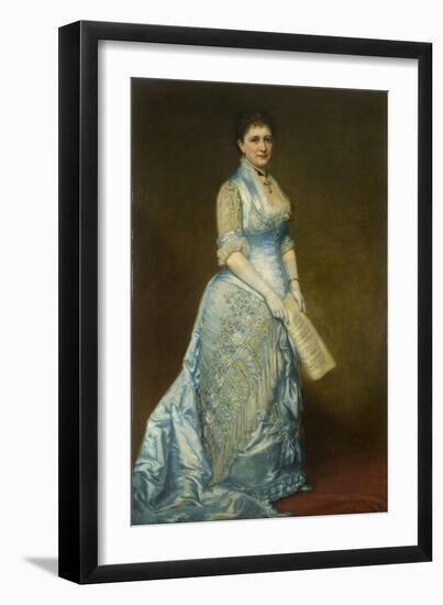 Portrait of Emma Thursby (1845-1931), 1879-George Peter Alexander Healy-Framed Giclee Print