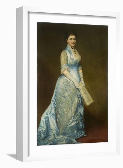 Portrait of Emma Thursby (1845-1931), 1879-George Peter Alexander Healy-Framed Giclee Print