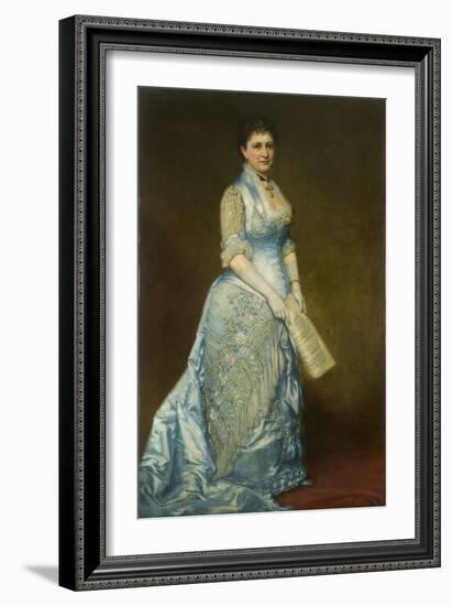 Portrait of Emma Thursby (1845-1931), 1879-George Peter Alexander Healy-Framed Giclee Print