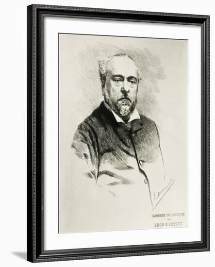 Portrait of Emmanuel Chabrier, French Composer-null-Framed Giclee Print