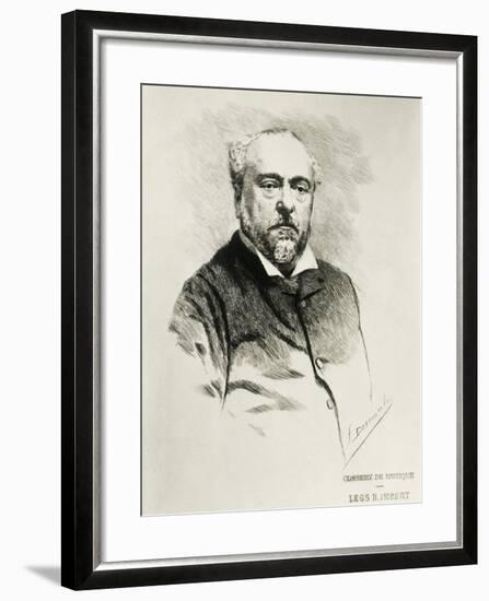 Portrait of Emmanuel Chabrier, French Composer-null-Framed Giclee Print