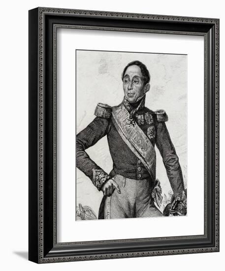 Portrait of Emmanuel De Grouchy-null-Framed Giclee Print