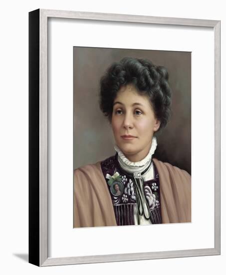 Portrait of Emmeline Pankhurst-null-Framed Giclee Print