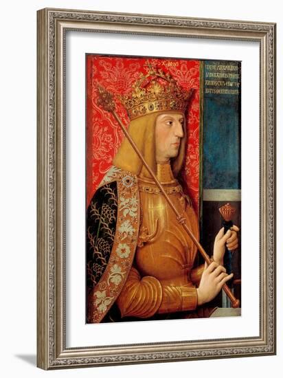 Portrait of Emperor Maximilian I (1459-151)-Bernhard Strigel-Framed Giclee Print