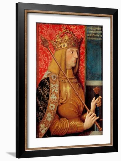 Portrait of Emperor Maximilian I (1459-151)-Bernhard Strigel-Framed Giclee Print