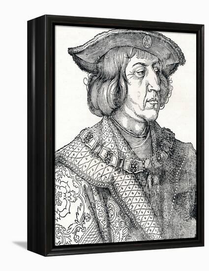 'Portrait of Emperor Maximilian I', 1511, (1906)-Albrecht Durer-Framed Premier Image Canvas