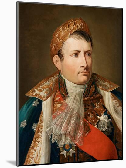 Portrait of Emperor Napoleon I Bonaparte, Oil on Canvas by Andrea Appiani-Andrea the Elder Appiani-Mounted Giclee Print