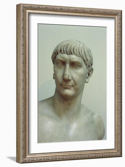 Portrait of Emperor Trajan-Roman-Framed Giclee Print