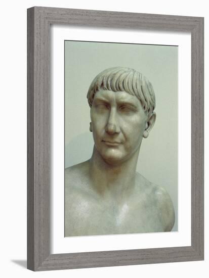 Portrait of Emperor Trajan-Roman-Framed Giclee Print