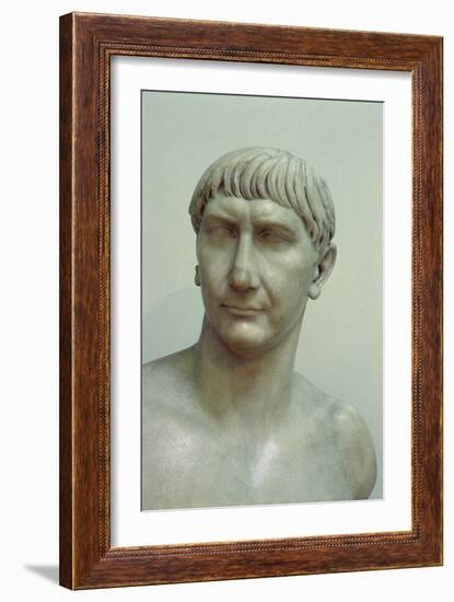 Portrait of Emperor Trajan-Roman-Framed Giclee Print