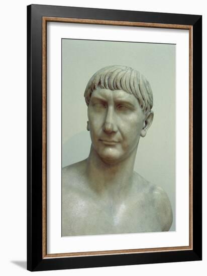 Portrait of Emperor Trajan-Roman-Framed Giclee Print