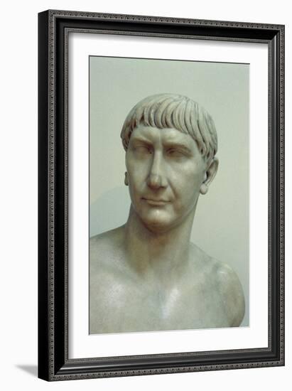 Portrait of Emperor Trajan-Roman-Framed Giclee Print