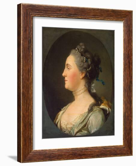 Portrait of Empress Catherine II, (1729-179), before 1762-Vigilius Erichsen-Framed Giclee Print