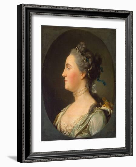 Portrait of Empress Catherine II, (1729-179), before 1762-Vigilius Erichsen-Framed Giclee Print