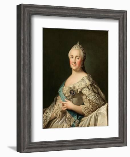 Portrait of Empress Catherine II (1729-179), C. 1780-Vigilius Erichsen-Framed Giclee Print