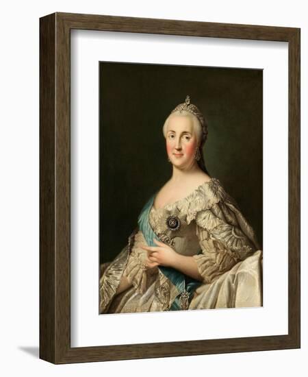 Portrait of Empress Catherine II (1729-179), C. 1780-Vigilius Erichsen-Framed Giclee Print