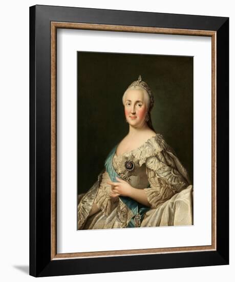 Portrait of Empress Catherine II (1729-179), C. 1780-Vigilius Erichsen-Framed Giclee Print