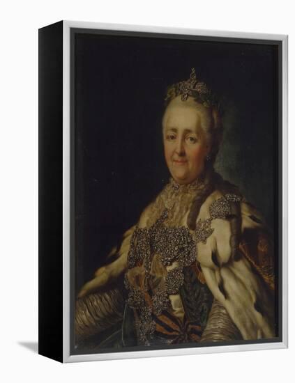 Portrait of Empress Catherine II (1729-179)-Alexander Roslin-Framed Premier Image Canvas