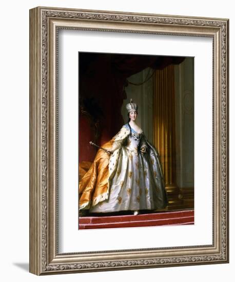 Portrait of Empress Catherine the Great in Her Coronation Robe-Vigilius Erichsen-Framed Giclee Print