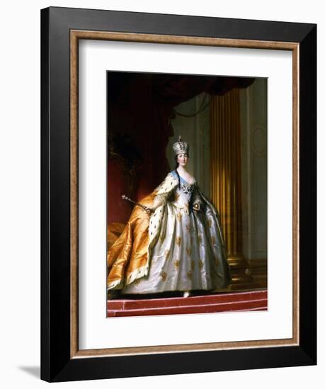 Portrait of Empress Catherine the Great in Her Coronation Robe-Vigilius Erichsen-Framed Giclee Print