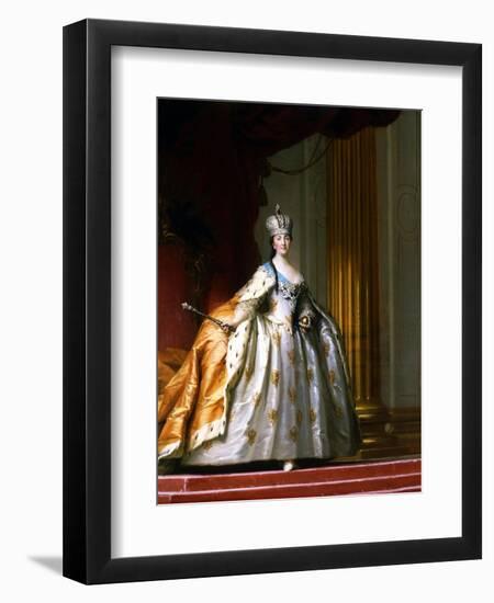 Portrait of Empress Catherine the Great in Her Coronation Robe-Vigilius Erichsen-Framed Giclee Print