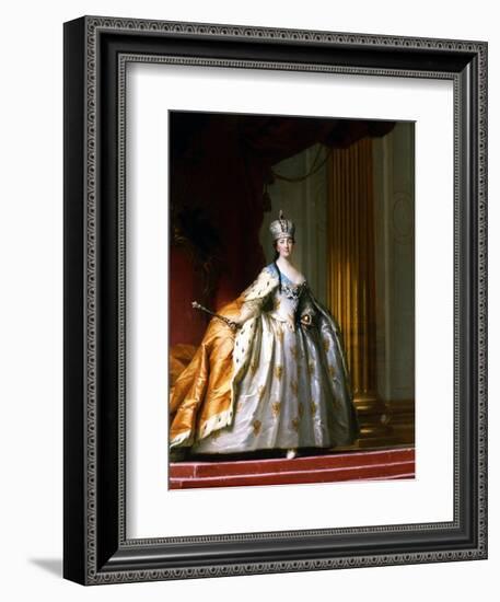 Portrait of Empress Catherine the Great in Her Coronation Robe-Vigilius Erichsen-Framed Giclee Print