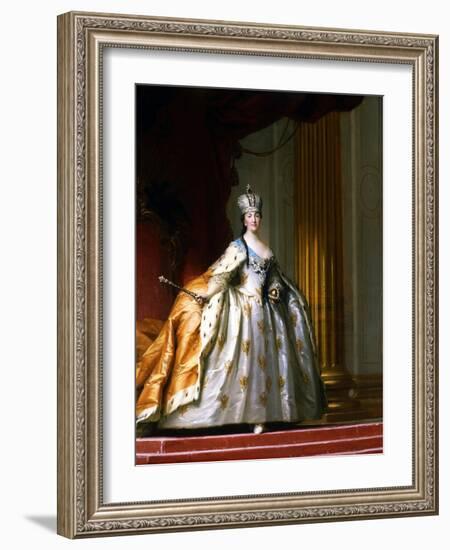 Portrait of Empress Catherine the Great in Her Coronation Robe-Vigilius Erichsen-Framed Giclee Print