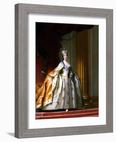 Portrait of Empress Catherine the Great in Her Coronation Robe-Vigilius Erichsen-Framed Giclee Print
