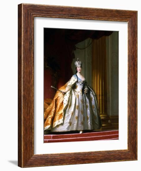 Portrait of Empress Catherine the Great in Her Coronation Robe-Vigilius Erichsen-Framed Giclee Print