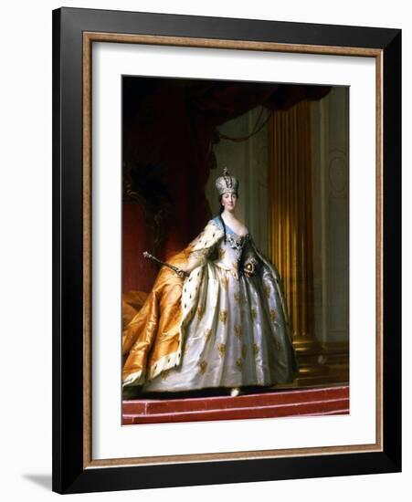 Portrait of Empress Catherine the Great in Her Coronation Robe-Vigilius Erichsen-Framed Giclee Print