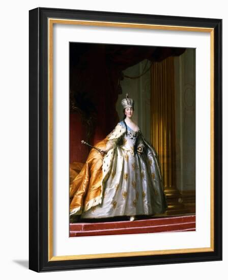 Portrait of Empress Catherine the Great in Her Coronation Robe-Vigilius Erichsen-Framed Giclee Print