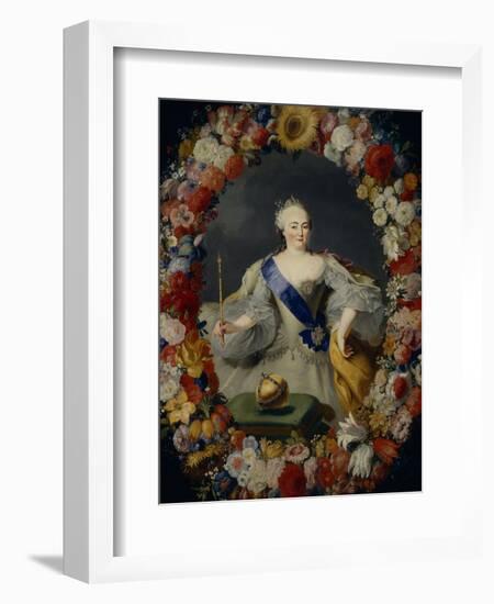 Portrait of Empress Elisabeth, 1754-Georg Kaspar von Prenner-Framed Giclee Print