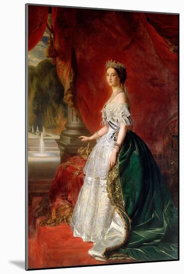 Portrait of Empress Eugenie of France Wife of Napoleon III-null-Mounted Giclee Print