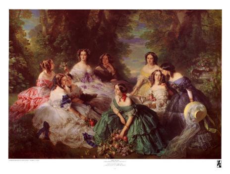 Portrait of Empress Eugenie Surrounded by Her Maids of Honor, 1855