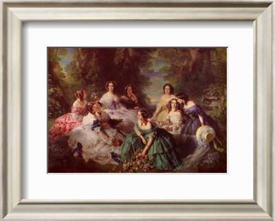 Portrait of Empress Eugenie Surrounded by Her Maids of Honor, 1855