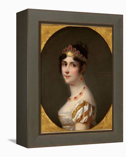Portrait of Empress Josephine-Jean Louis Victor Viger du Vigneau-Framed Premier Image Canvas