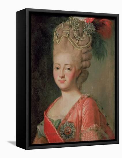 Portrait of Empress Maria Fyodorina, 1770s-Alexander Roslin-Framed Premier Image Canvas