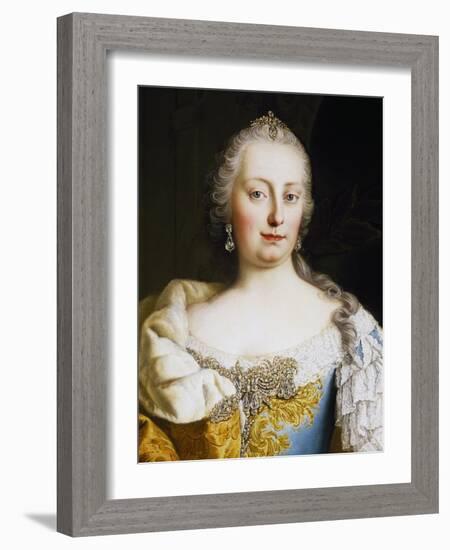 Portrait of Empress Maria Theresa of Austria-null-Framed Giclee Print