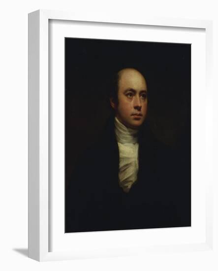 Portrait of English Sculptor, Sir Francis Chantrey (1781-1841), in a Dark Jacket and White Cravat-Sir Henry Raeburn-Framed Giclee Print