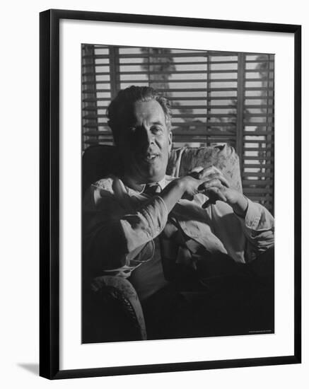 Portrait of English Writer Aldous Huxley-Gjon Mili-Framed Premium Photographic Print