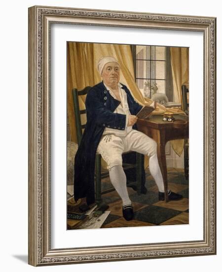 Portrait of Ennemond Alexandre Petitot-Johann Zoffany-Framed Giclee Print