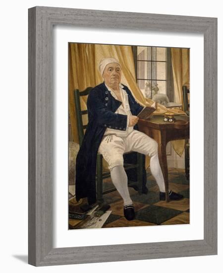 Portrait of Ennemond Alexandre Petitot-Johann Zoffany-Framed Giclee Print