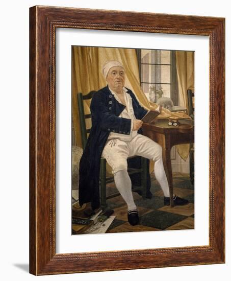 Portrait of Ennemond Alexandre Petitot-Johann Zoffany-Framed Giclee Print