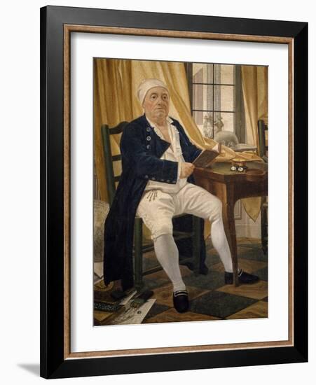 Portrait of Ennemond Alexandre Petitot-Johann Zoffany-Framed Giclee Print