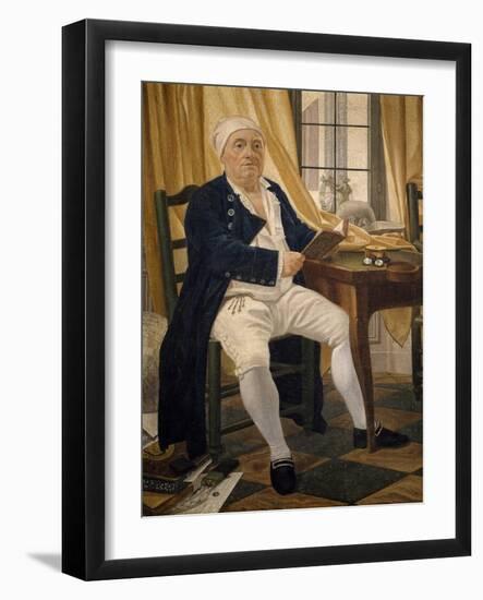 Portrait of Ennemond Alexandre Petitot-Johann Zoffany-Framed Giclee Print